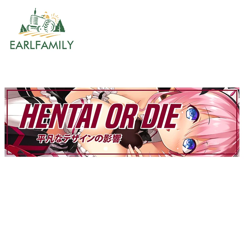 

EARLFAMILY 13cm for Anime Sexy Vinyl Car Wrap Stickers Funny Campervan Decal Car Styling Waterproof Personality Creative