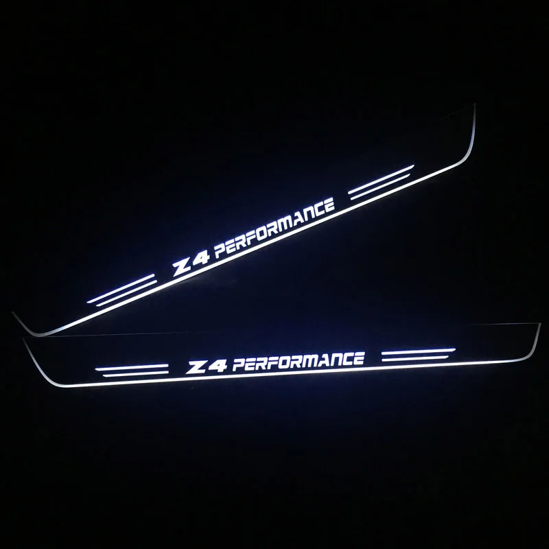 LED Door Sill Lights For BMW Z4 E85 E86 E89 G29 Plate Guard Pathway Welcome Car Scuff  Moving Led Pedal Lamps