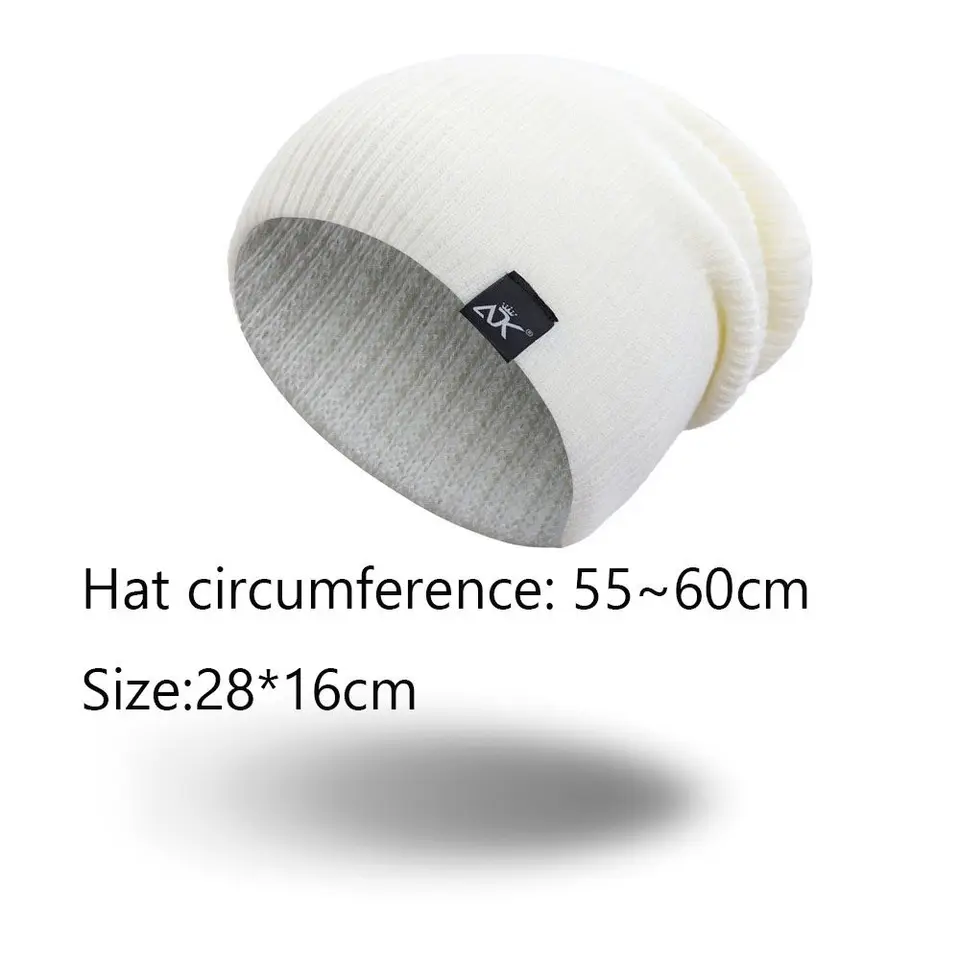 Winter Hats New Beanies Knitted Solid Cute Hat for Women Men  Autumn Female Baggy Cap Warmer Bonnet Ladies Casual Cap, image 6