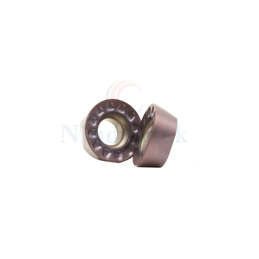 เม็ดมีดคาร์ไบด์กัด RPMT08T2-JS NK15TF RPMT10T3-JS NK15TF RPMT1204-JS NK15TF คุณภาพสูง สำหรับเครื่องกลึง CNC และเครื่องกัด