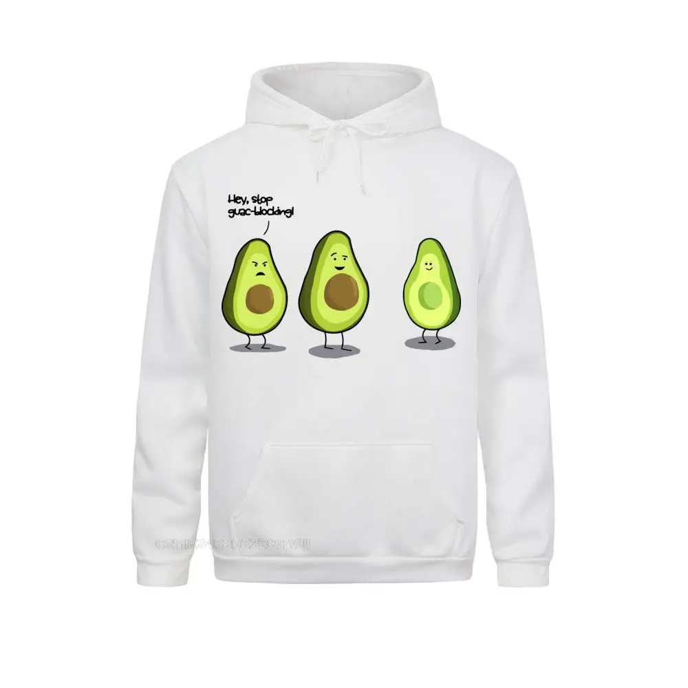 Avocado Humor Stop Guac Blocking Pullover Hoodie Men Funny Harajuku Pullover Hoodie Vegan Cute Oversized Hoodie Camisas