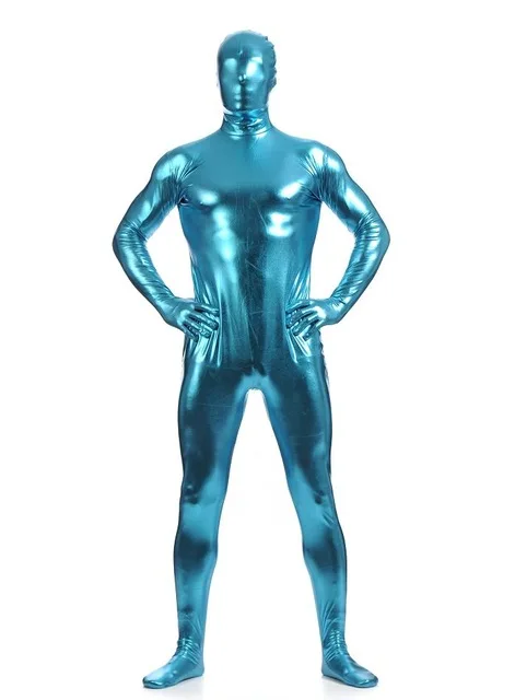 Spandex bodysuit glanzende Catsuit sexy unisex Zentai volledig pak kostuum partij wetlook unitard voor volwassenen en kinderen S-3XL
