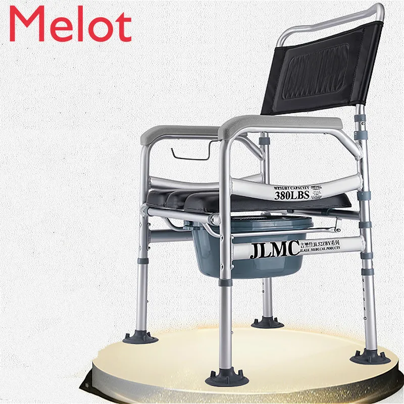 High-End Toilet Mobile Toilet Foldable Patient Pregnant Women Toilet Chair Home Commode for the Elderly