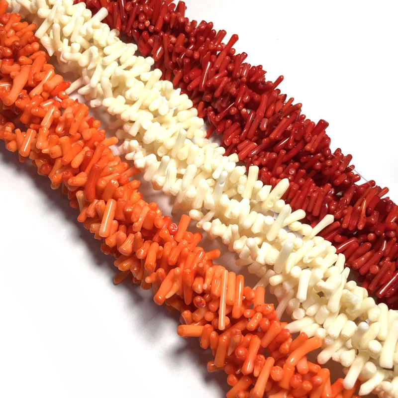 High Quality Natural Stone Coral Beads Irregular Loose Isolation Beads for Jewelry Making DIY Bracelet Necklace Accessories 36cm