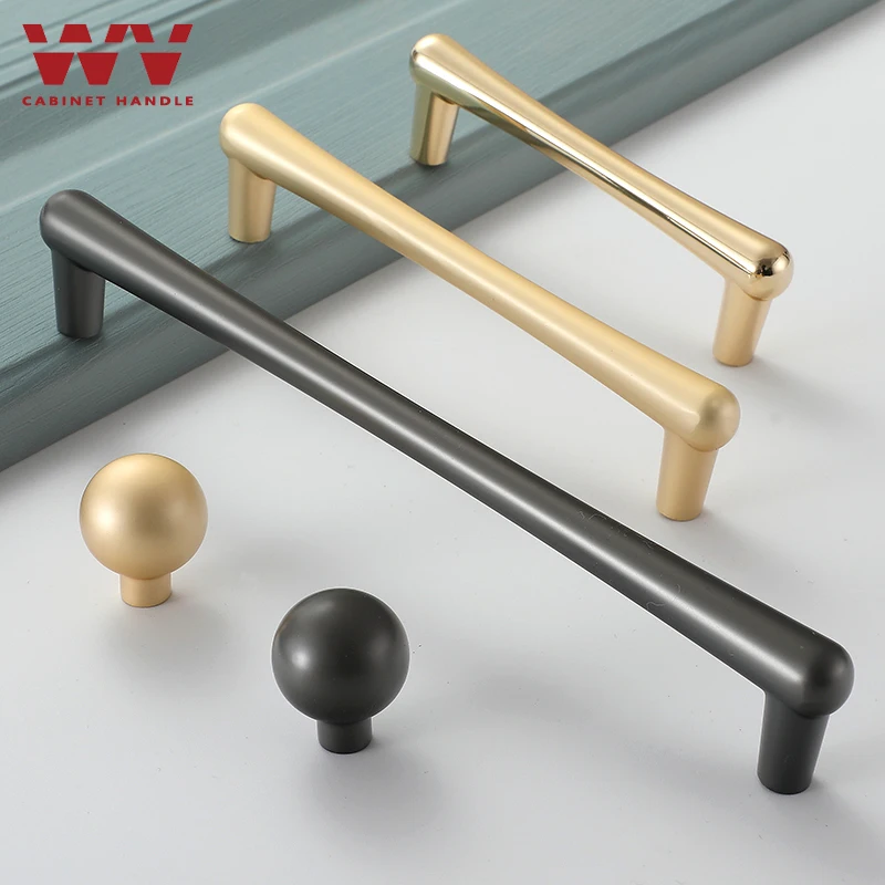 

WV Kitchen Cabinet Storage Handle Dressers Closet Black Gold Drawer Item Knobs Furniture Wardrobe Cupboard Door Pulls Hardware