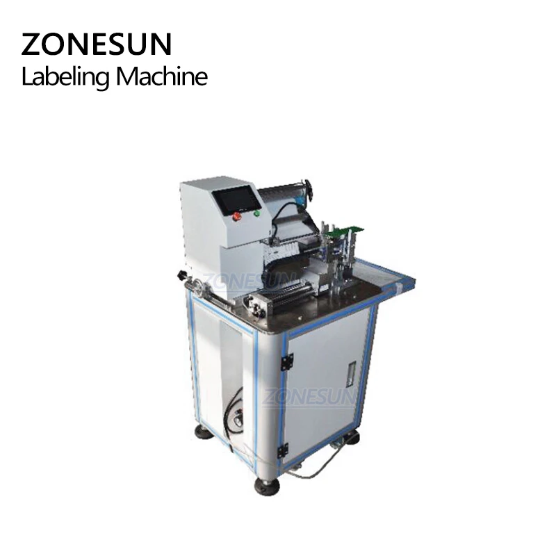 ZONESUN XL-T901 Flag Sticker Tube Usb Wire Semi Automatic Cable Labeler Labeling Machine