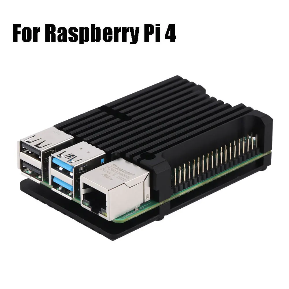 Aluminium Case Legering Armor Met Cooling Heatsink Dual Fan Voor Raspberry Pi 4 Model B