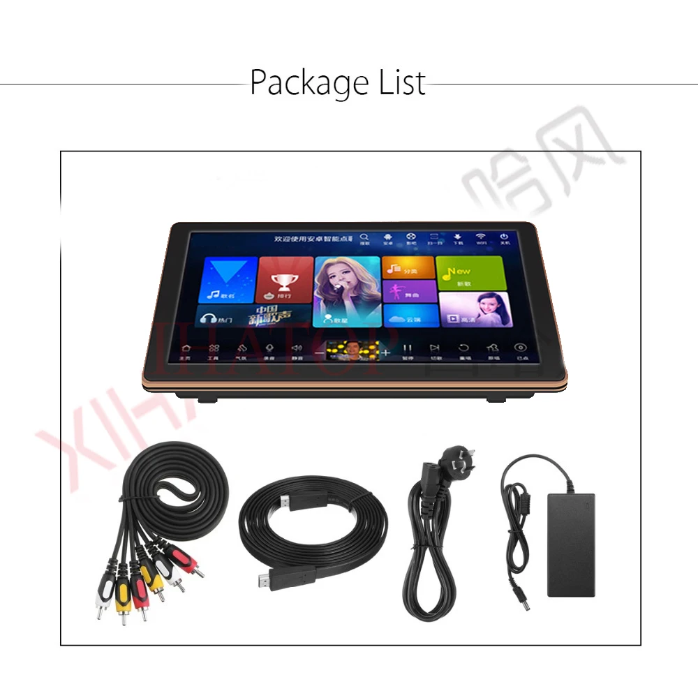 XIHATOP 15,6-дюймовый 3 ТБ HDD караоке-плеер с сенсорным экраном, загрузка облаков YouTube WiFi онлайн, подходит для семейных встреч в барх KTV