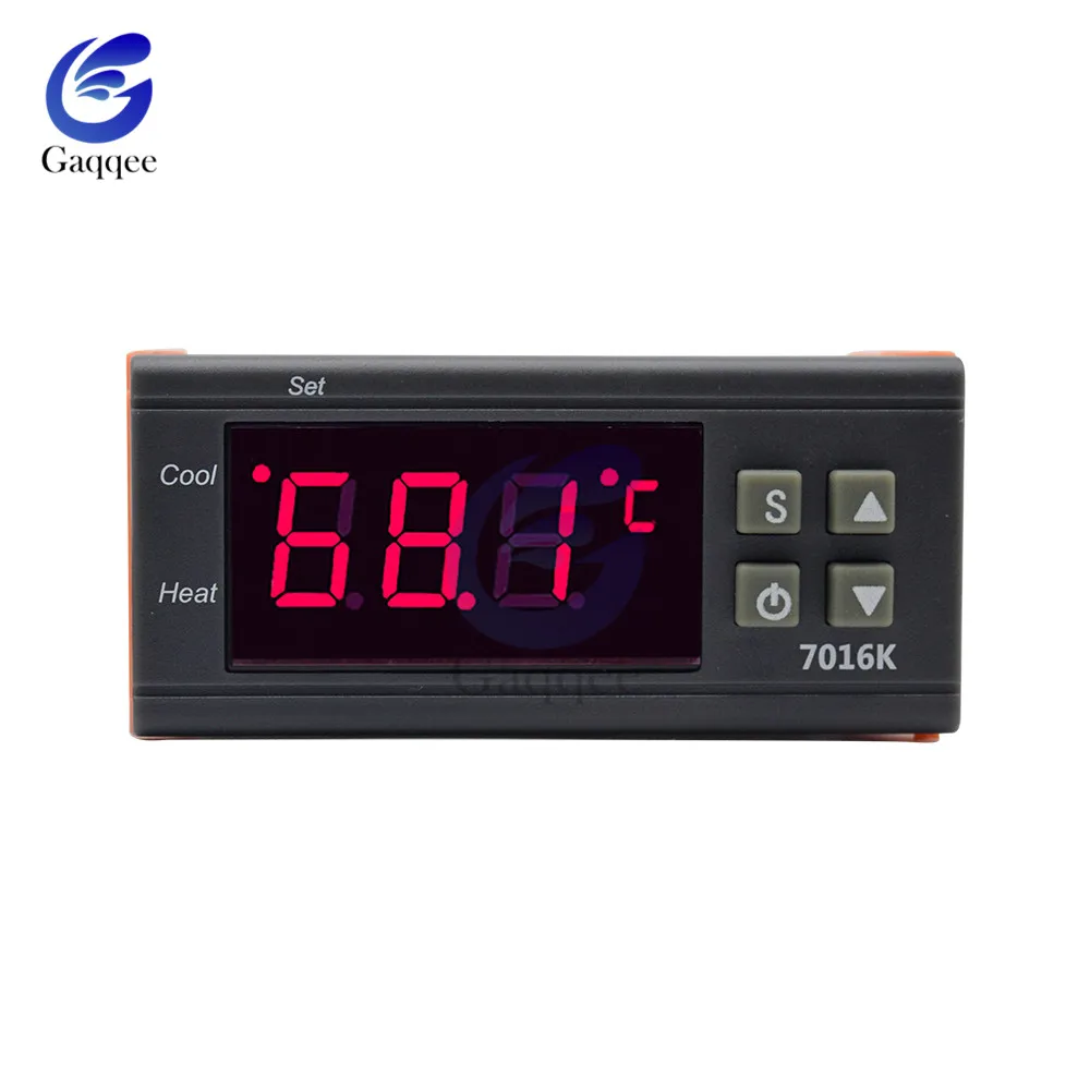 ZFX-7016K Digital Temperature Controller Thermostat Switch Thermometer 12/24/220V Thermoregulator K-type Thermocouple Sensor