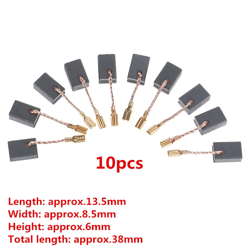 20/10/4/5/1 pz smerigliatrice angolare spazzola di grafite sostituzione utensile elettrico spazzole di carbone martello elettrico per motori utensile rotante Dremel