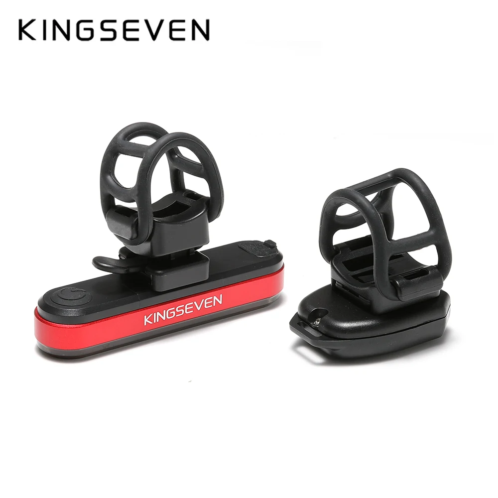 KINGSEVEN Bicycle Rear Lights Dela USB Rechargeable Warning Taillight Bike Wireless Remote Turn Signal LED Lantern Lighting