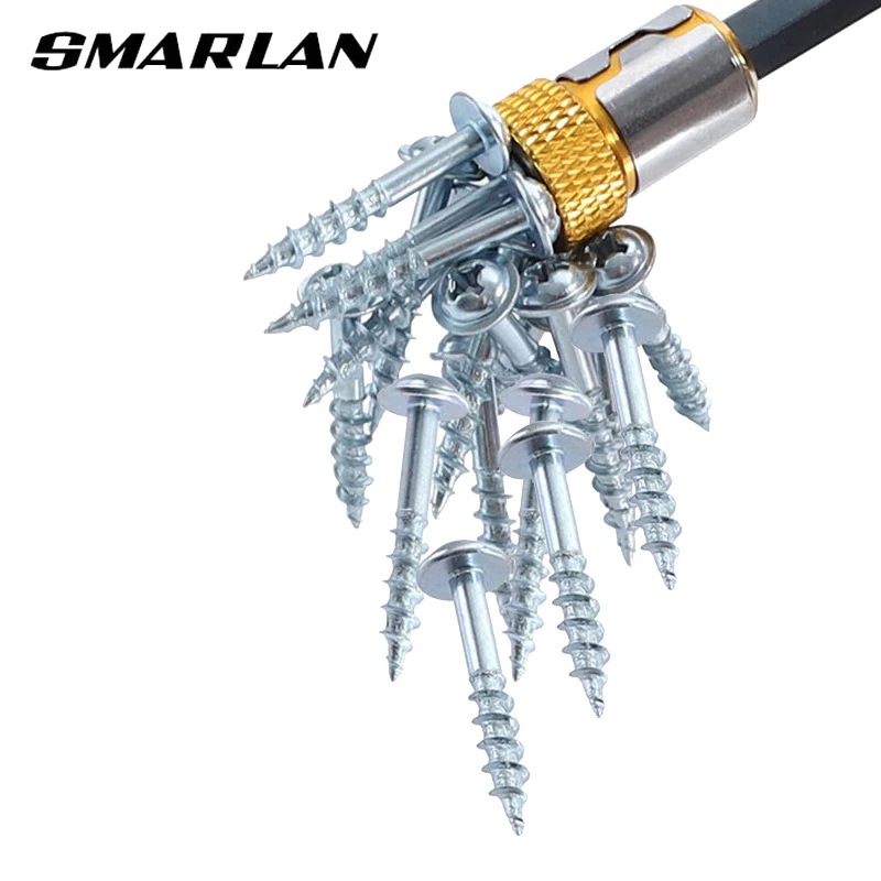 SMARLAN 3pcs 1/4” Metal Screwdriver Bit Magnetic Ring For 6.35mm Shank Anti-Corrosion Drill Bit Magnet Powerful Ring Tool Parts