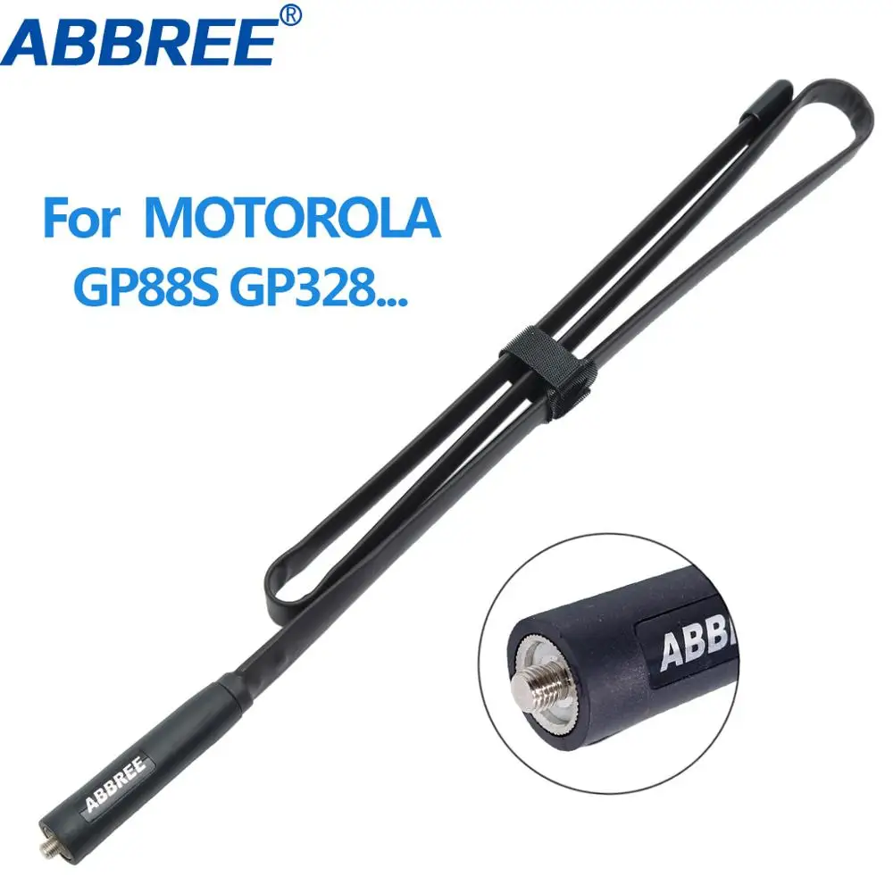 

Двухдиапазонная Складная тактическая антенна ABBREE MX Connector 144/430 МГц для рации Motorola GP340 GP88S GP3688 GP328 HT750