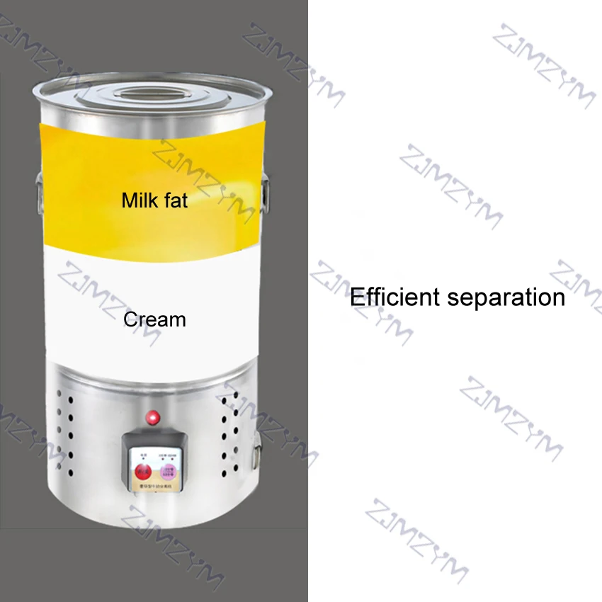 28L/40L/48L Electric Milk Cream Separator Milk Centrifuge Skimming Butter Separator Machine Aluminum Alloy 30/60 Minutes Timing