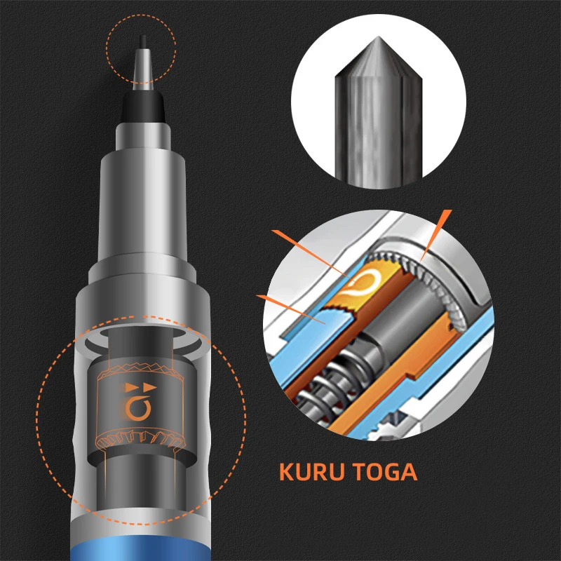 UNI KURATOGA Automatic Pencil M5-450 /limited M5-559 / M5-452/M5-450T  0.5mm Automatic Rotation Writing Constant Lead