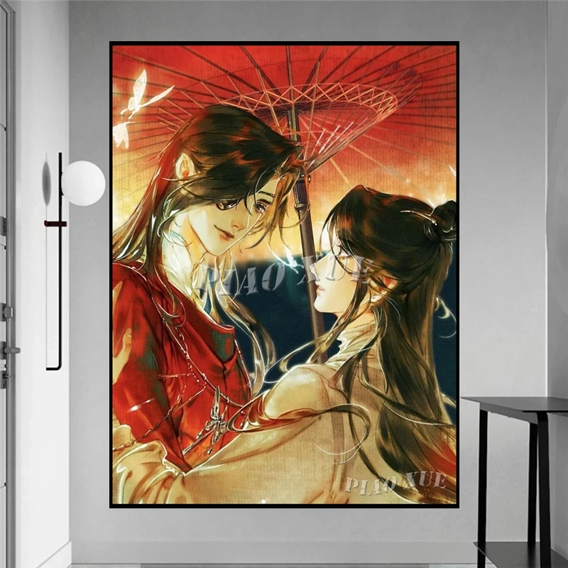 Embroidery 5d Tian Guan Ci Fu Diamond Painting Anime Hua Cheng Mosaic Cross Stitch Art Poster For Home Decor