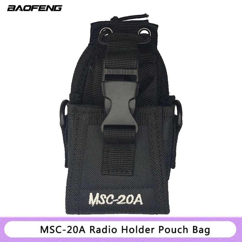 Walkie Talkie Accessories MSC-20A Holder Pouch Bag For Kenwood Baofeng Quansheng Two Way Radio Universal Nylon Case UV-5R UV-9R