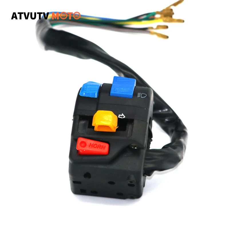 7/8'' 22mm Handle Switch Control Assembly Function Switch For Dirt Bike ATV GY6 50cc 125cc 150cc Moped