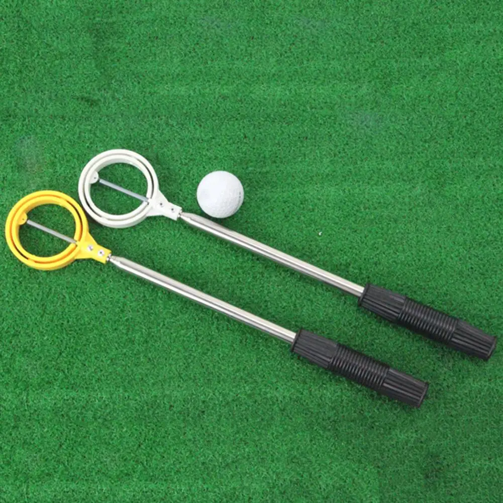 1Pc Golf Ball Pick Up Tools Telescopic Golf Ball Retriever Retracted Golf Pick up Automatic Locking Scoop Picker