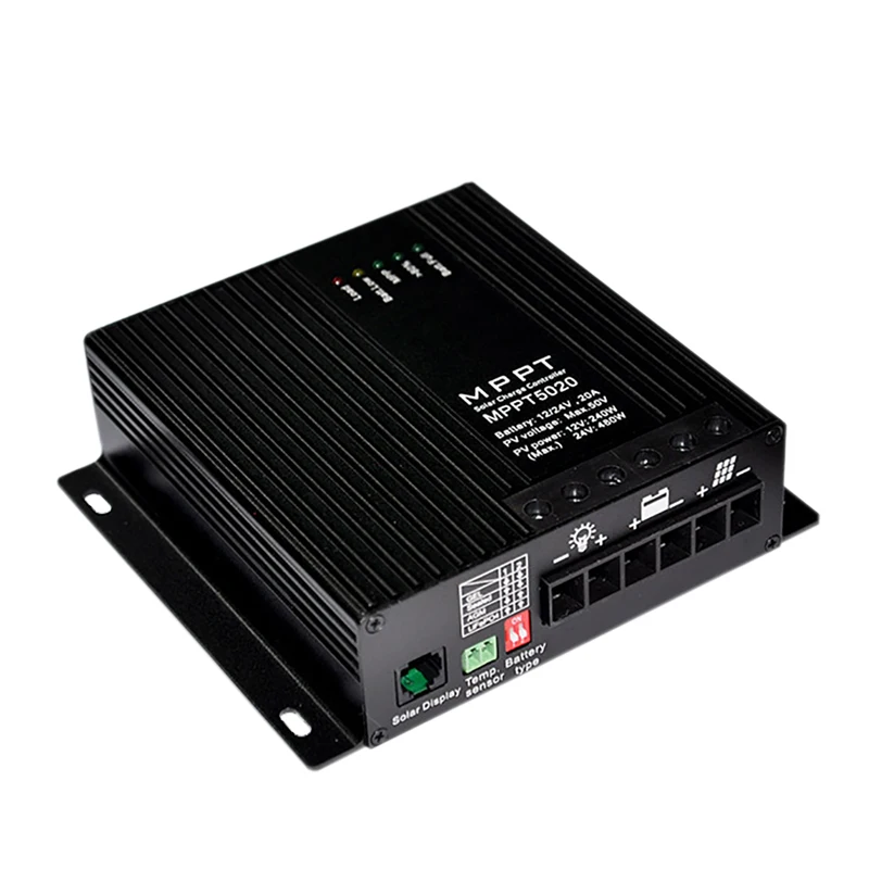 20A MPPT Controller 12V/24V Battery Charger Solar Charge Controller With 485 Communication Output Max PV Input Voltage 50V