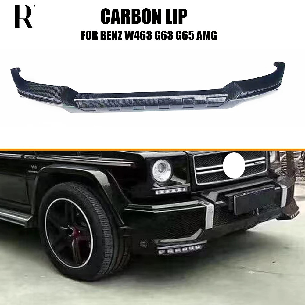 

B-образный передний бампер из углеродного волокна со светодиодсветильник кой для Benz W463 G63 G65 AMG (не подходит для G500)