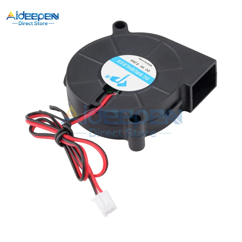 DC5015 Brushless Turbo DC Fan 5V 12V 24V Cooler Blower Part Silent Fan With XH2.54-2Pin For 3D Printer Accessories Extruder