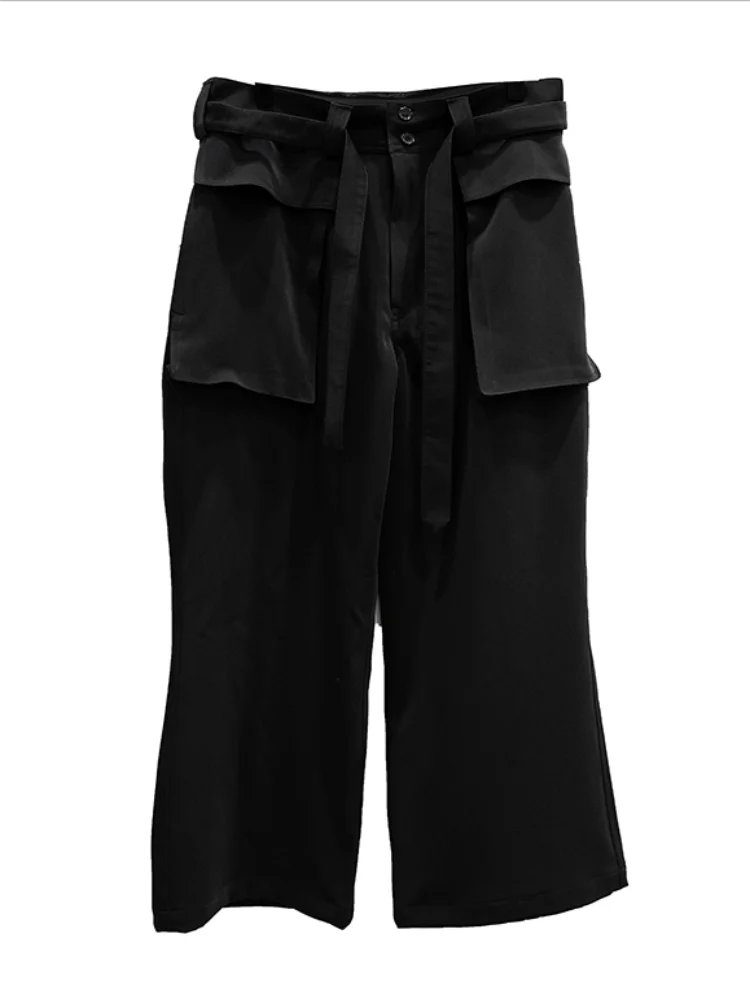 Men's Casual Pants Wide Leg Pants Straight Pants Spring And Autumn New Black Loose Large Size Youth Fashion Flared Pants