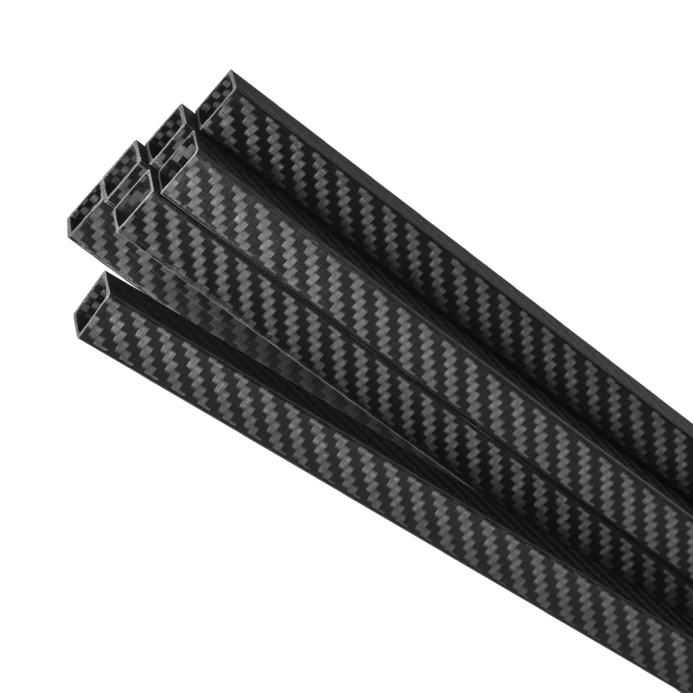 1Pcs Length 500mm Rectangular OD8mm 10mm 15mm18mm 20mm 22mm 25mm 30mm 35mm 40mm Twill Matte 3K Full Carbon Fiber Square Tube