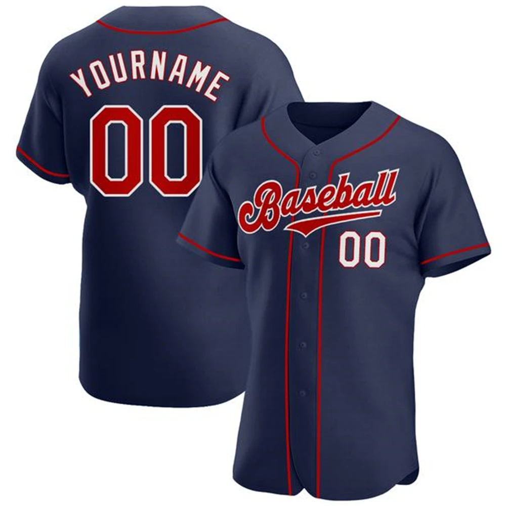 

Custom Baseball Jersey Print Team Name/Number Breathable Sleeve Player's Sportswear for Men/Lady/Youth Outdoors/Indoor Big Size