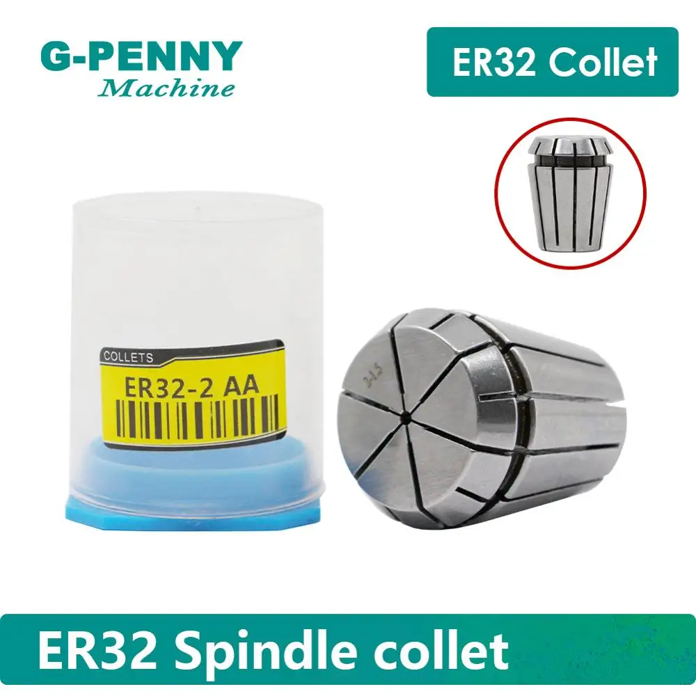 ER32 spindle motor collet chuck 21 pcs collets size  from 2mm to 20mm full set for CNC milling lathe tool  spindle motor