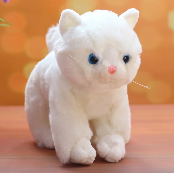 

about 25cm lovely white Persian cat plush toy kitty soft doll birthday gift w1777