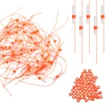 100Pcs-White Orange