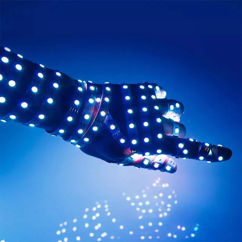 Difeisi Smart LED light Strip 2m RGB 12V Colorful APP WiFi Remote Control Tuya Ambiance LightStrip For Alexa Google Assistant