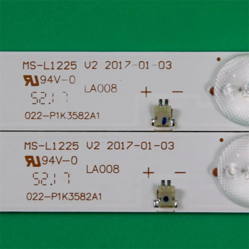 2 pçs/set nova barra de iluminação tv para atvio atv3219sm tiras de luz de fundo para bbk 32lem-1027/ts2c 32lem-1056/ts2c 32lex-5027/t pistas