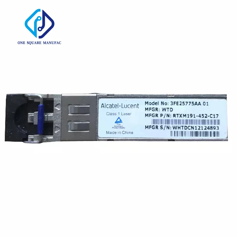 

Alcatel-Lucent 3FE25775AA AA01 RTXM191-452-C17 1.25G GIGE EX 40km 1310nm Single-Mode SFP Fiber Optical Module Transceiver