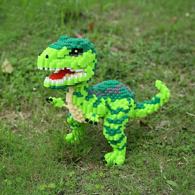 Tyrannosaurus Rex Micro Khối Xây Dựng Gạch Velociraptor Mô Hình Công Viên Kỷ Jura Hình Khủng Long Đồ Chơi Dành Cho Trẻ Em Quà Tặng Sinh Nhật