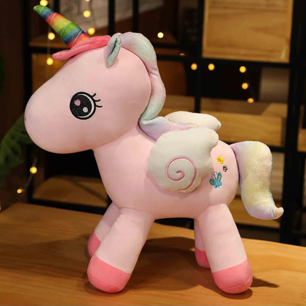 Angelo unicorno figurina ragazza cavallo cuscino regalo di compleanno bambini peluche farcito