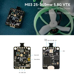 BETAFPV M03 25-350mW 5.8G VTX regulowana moc dla 65mm-85mm bhhoop drony Quadcopter RC Drone