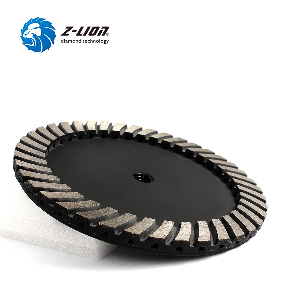 Z-LION Diamond Grinding Cup Double Row Granite Marble Stone Grinding Wheel Abrasive Disc Power Tool 7inch  85.7