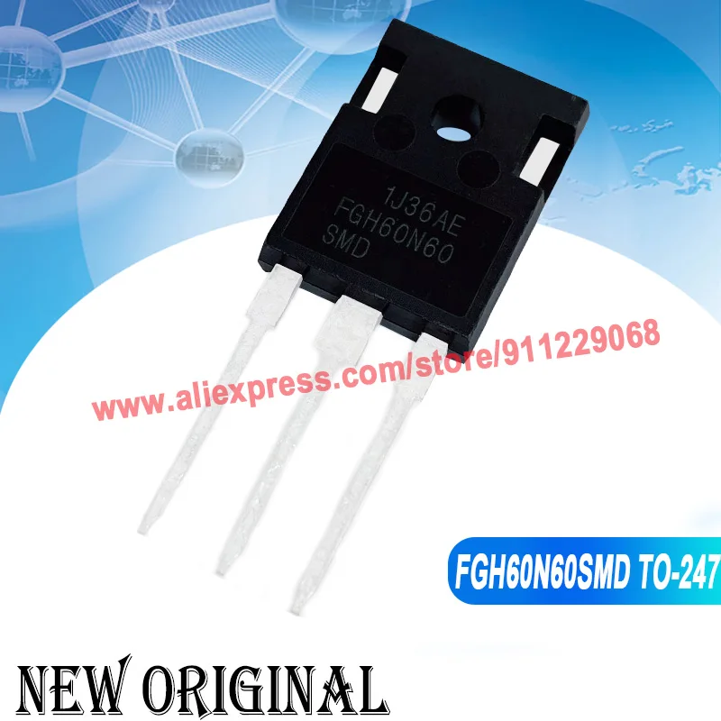 (5piece) FGH60N60SMD FGH60N60 TO-247 IGBT 600V60A / IXKH47N60C 600V47A / IXSH30N60AU1 600V 30A / IRFP2907 75V 209A TO-247