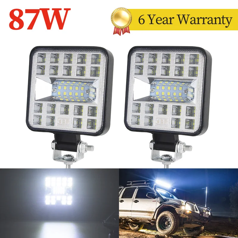 

Xinfok 4 Inch 9V-30V 87W Work Light Bar Flood Spot Beam Offroad Car Truck Daylight Refitting Lamp Cross-country For SUV Driving