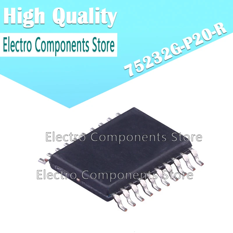 

10Pcs/Lot 75232G-P20-R 75232G SMD TSSOP20 RS232 Chip IC