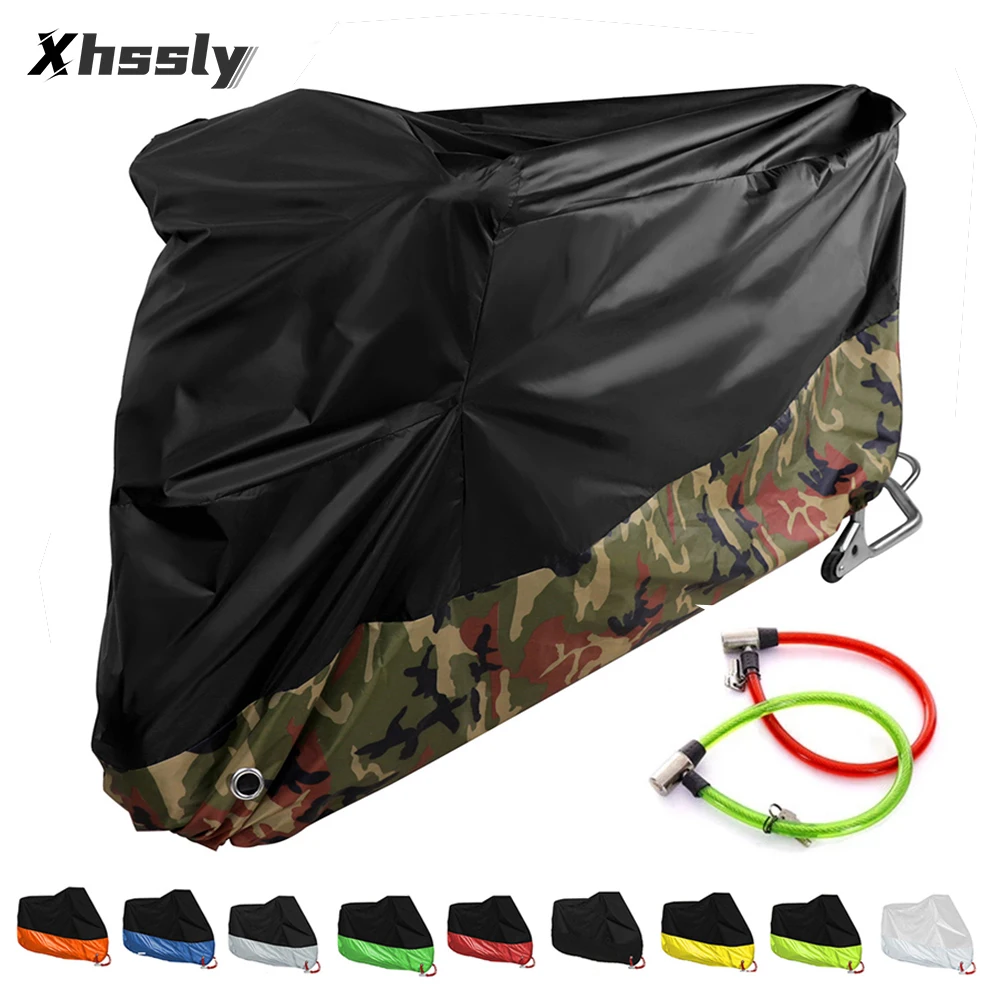 

Motorcycle Covers motorbike Cover Raincoat moto Scooter UV Protector Tent For Honda Lead Cb 500 Cb 750 Rebel 250 Varadero 1000