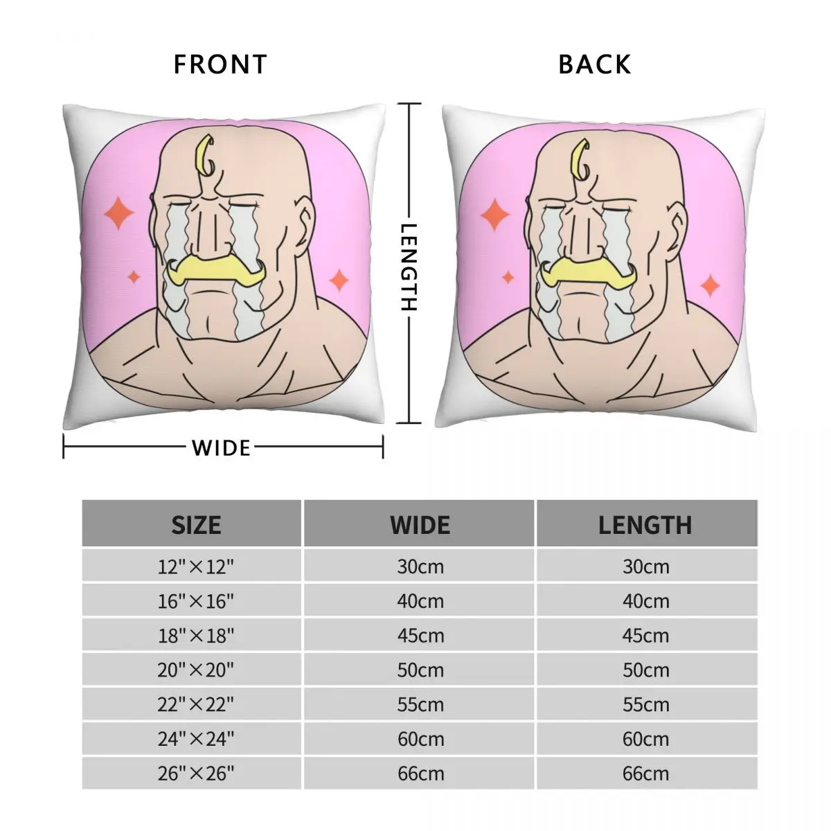 Feel Like A Man Square Pillowcase Polyester Linen Velvet Creative Zip Decor Throw Pillow Case Room Cushion Cover 45x45