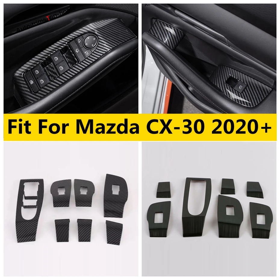 

Door Armrest Window Glass Lift Button Control Switch Decoration Panel Cover Trim Fit For Mazda CX-30 2020 - 2024 Car Accessories