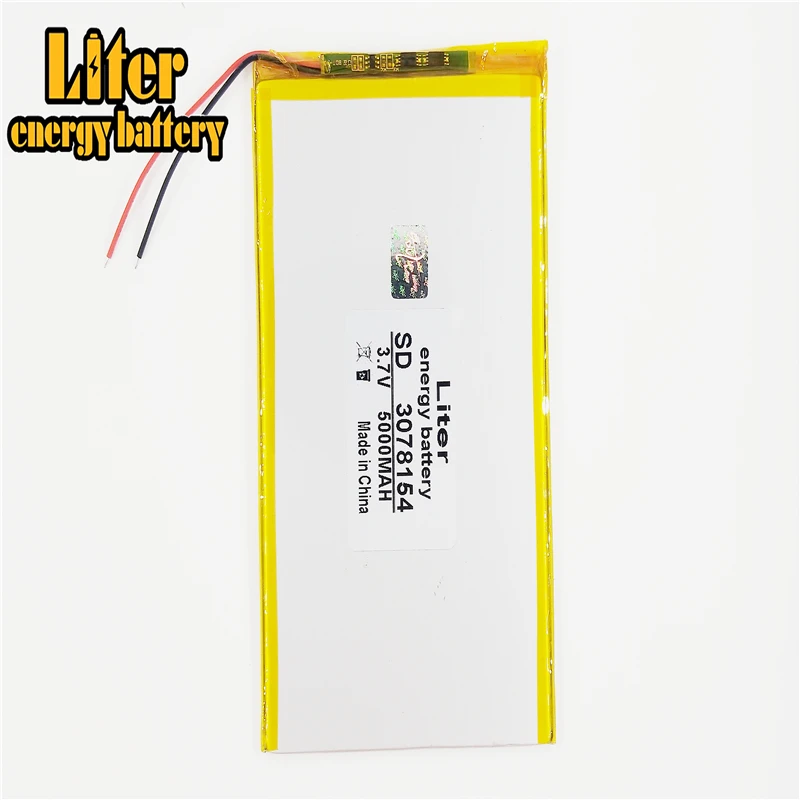 Batterie lithium-ion 3078154 mAH pour tablette pc, compatible avec les modèles ICOO 5000, 9 pouces, 7,8 V, polymère