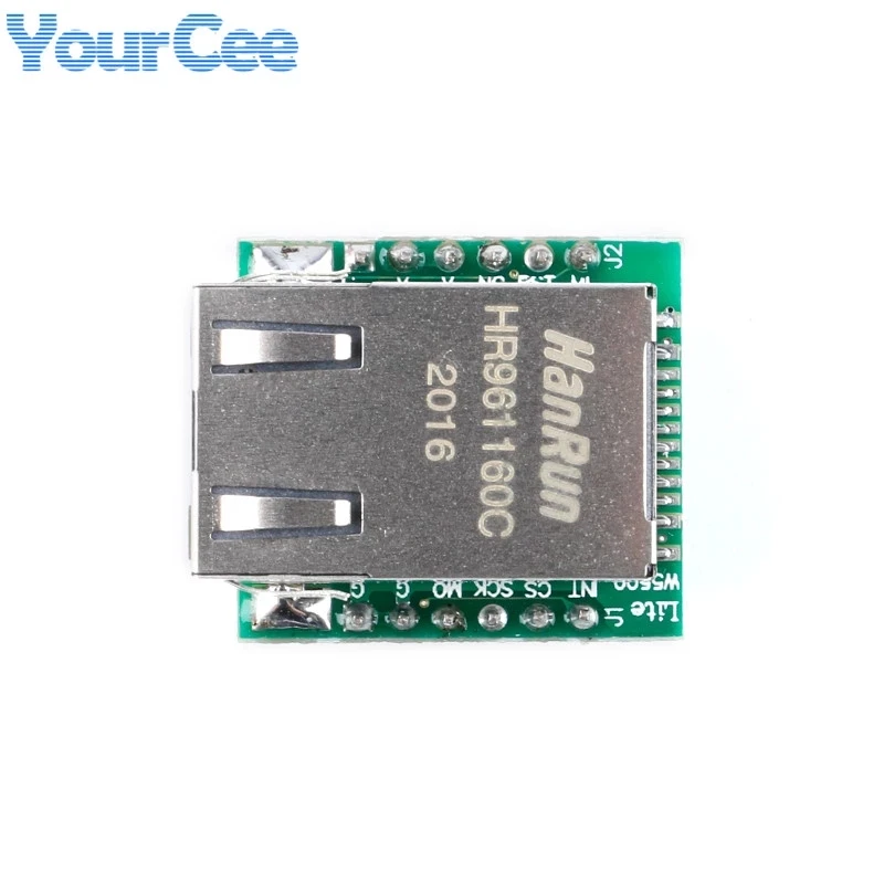 USR-ES1 W5500 SPI to LAN Ethernet Converter Board Module TCP IP 51 STM32 Microcontroller WIZ820io RC5 For Arduino