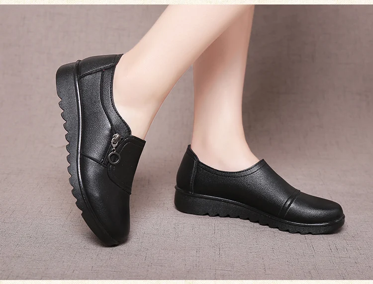 Spring women flats genuine leather shoes slip on ballet flats ballerines flats woman shoes Comfortable wild loafers shoes