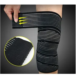 Vendaje de compresión de alta elasticidad, cinta de kinesiología deportiva para tobillo, muñeca, rodilla, pantorrilla, Protector de soporte, 40-180cm, 1 unidad