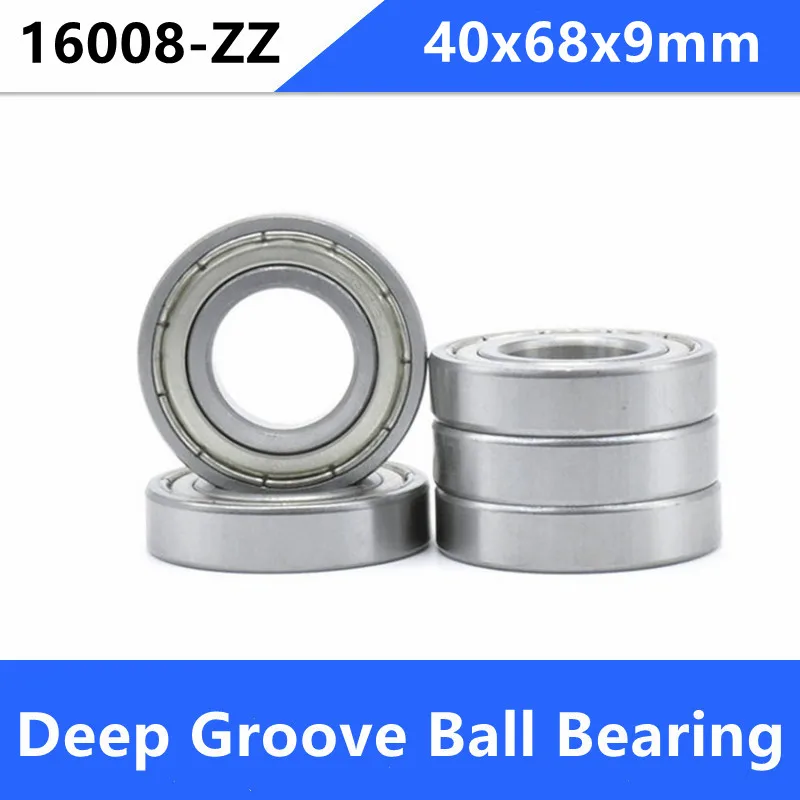 10pcs/lot 16008ZZ 16008Z 16008 Z ZZ shielded 40x68x9 mm Deep Groove Ball bearing Shaft 40*68*9mm